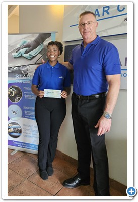 Mandisa Zulu - Technician. Attendance award.