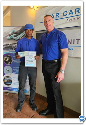 Khutso Kgomo - Technician. Technician of the year award